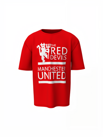 Manchester Devils Oversized T-Shirt – Bold Football Graphic