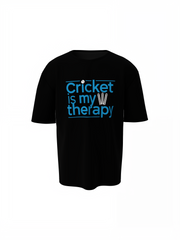 Cricket Is My Therapy Oversized T-Shirts