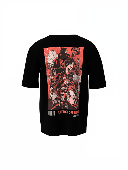 Attack On Titan Oversized T-Shirts Epic Anime Streetwear