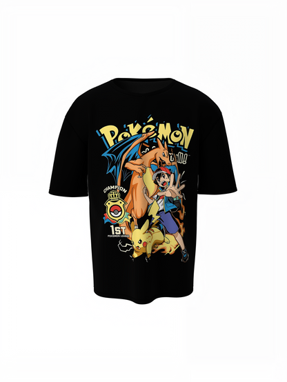 Pokemon League Oversized T-Shirt – Trendy Casual Streetwear Tee