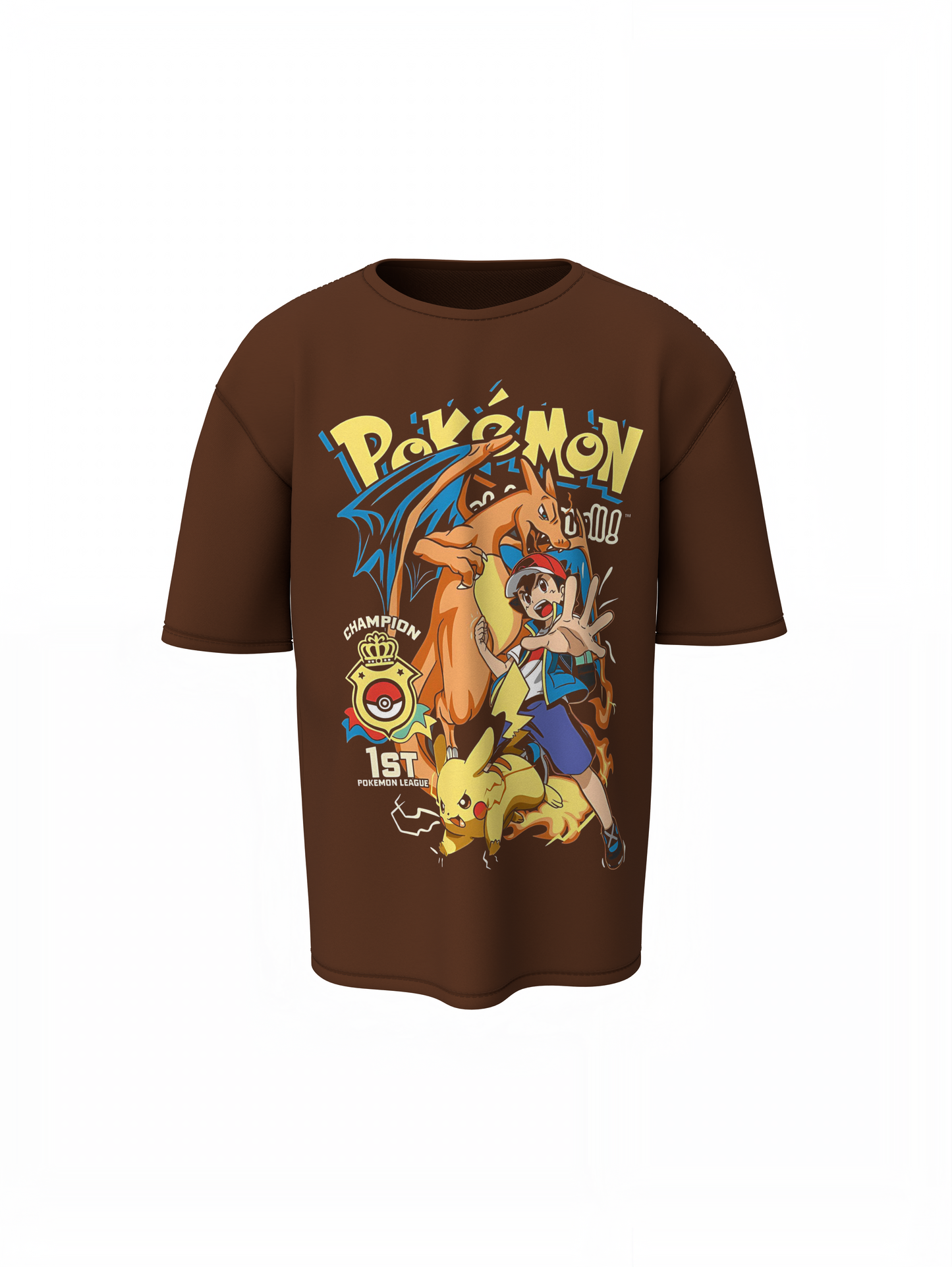 Pokemon League Oversized T-Shirt – Trendy Casual Streetwear Tee