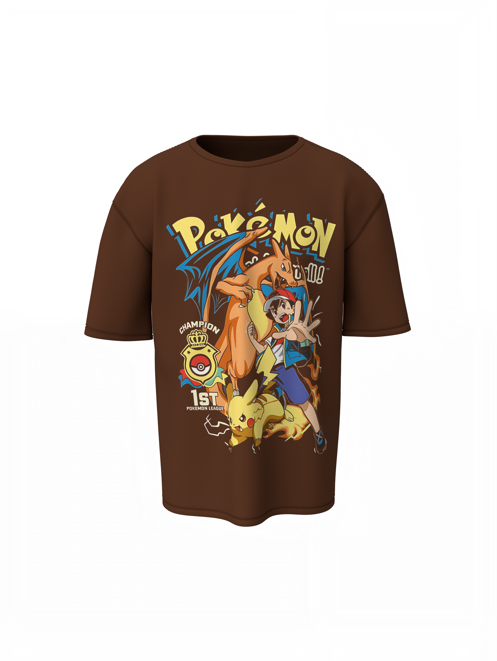 Pokemon League Oversized T-Shirt – Trendy Casual Streetwear Tee