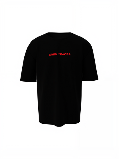 Eren Yeager Oversized T-Shirts Anime Streetwear Tee Style