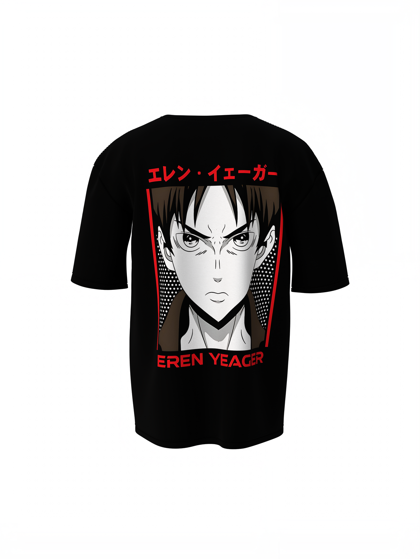 Eren Yeager Oversized T-Shirts Anime Streetwear Tee Style