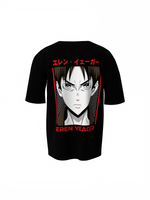 Eren Yeager Oversized T-Shirts Anime Streetwear Tee Style