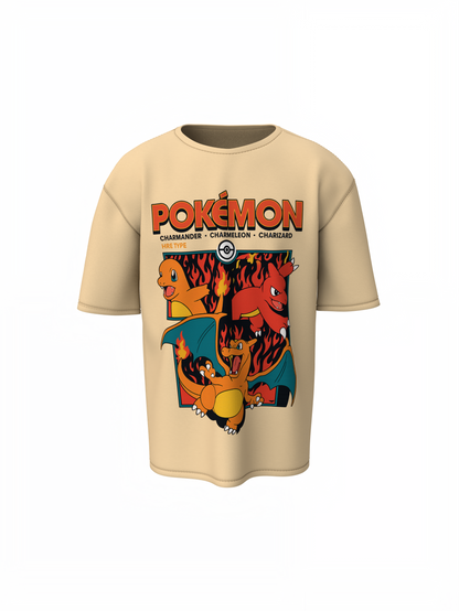 Charmander Oversized T-Shirts – Fiery Pokémon Streetwear Style