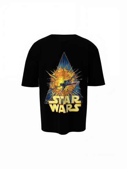 X-Wing Fighter Oversized T-Shirt for Sci-Fi Streetwear Style