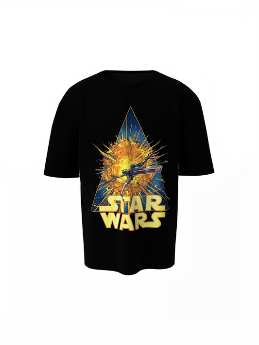 X-Wing Fighter Oversized T-Shirt for Sci-Fi Streetwear Style