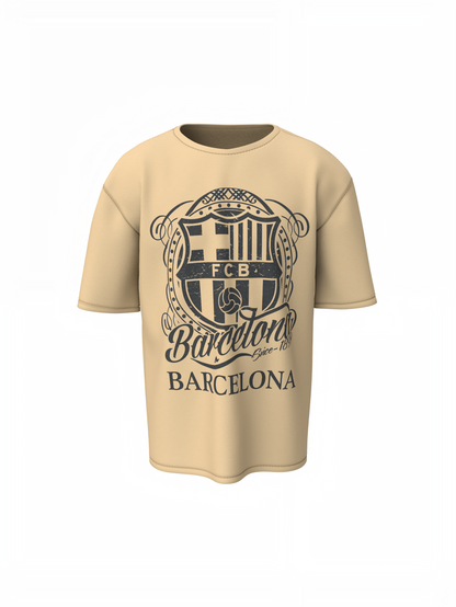 Team Barcelona Oversized T-Shirts for Football Fan Tees Fit