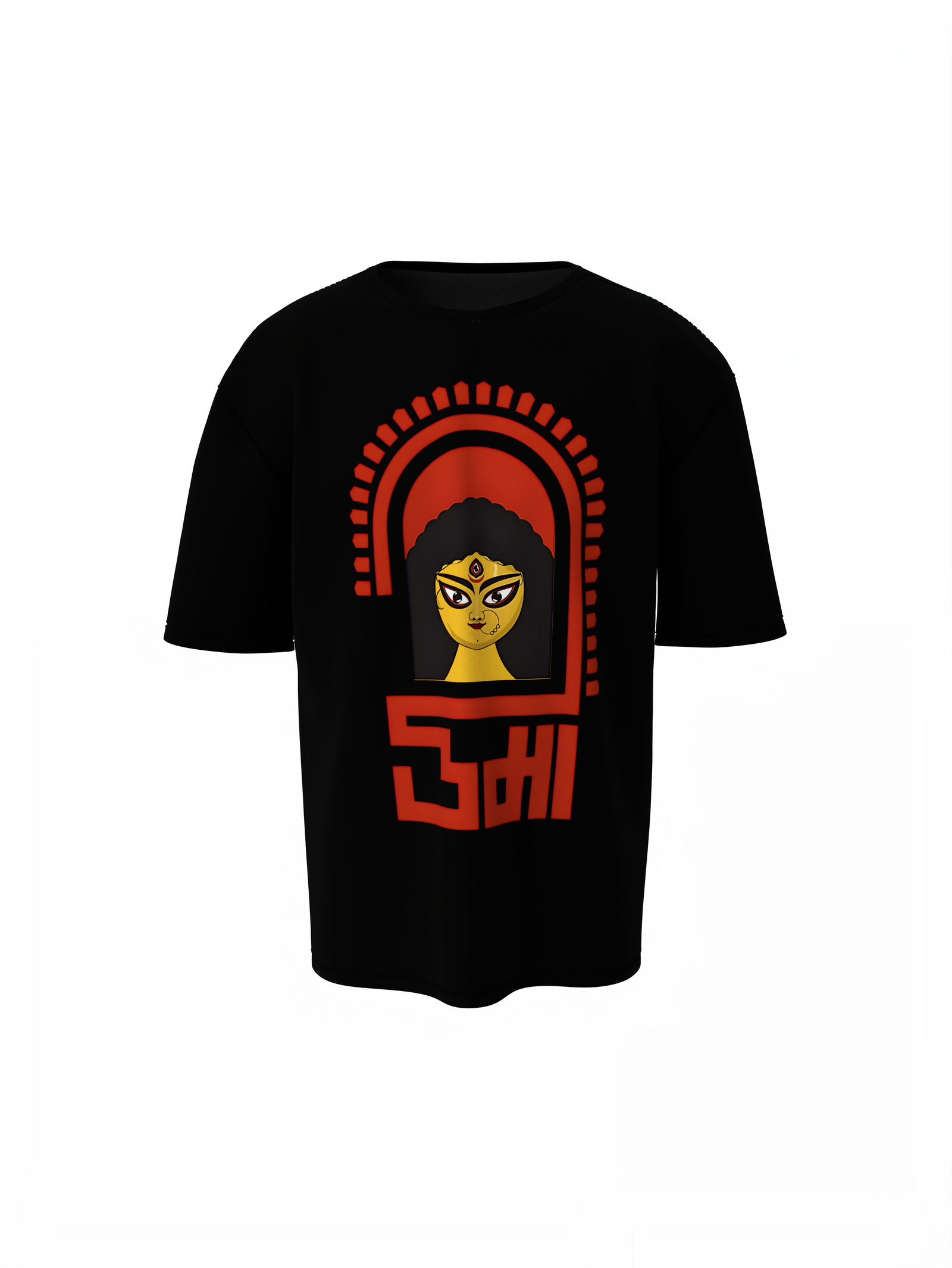 Durga Maa Oversized T-Shirts