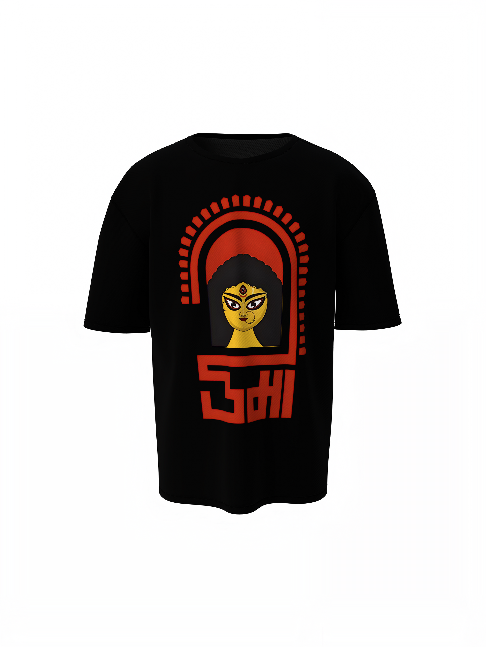 Durga Maa Oversized T-Shirts