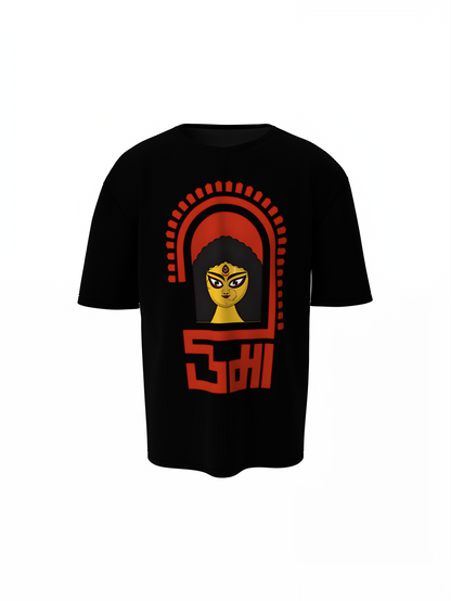 Durga Maa Oversized T-Shirts