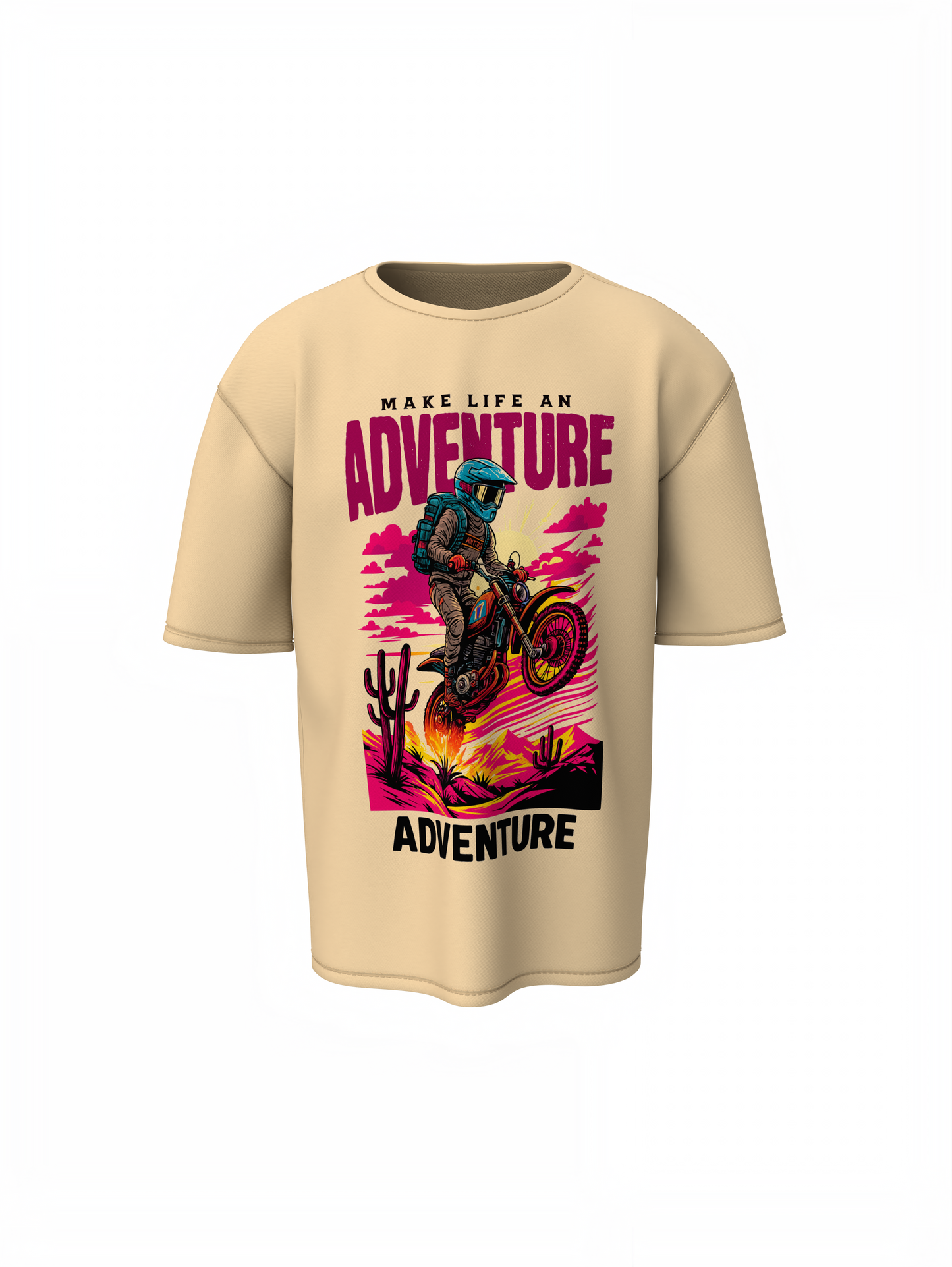 Adventure Oversized T-Shirts Bold Urban Streetwear Look