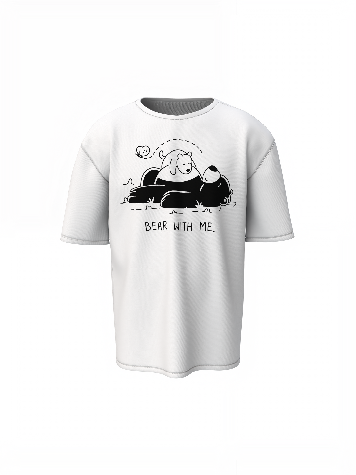 Bear With Me Oversized T-Shirt Comfortable Everyday Wear