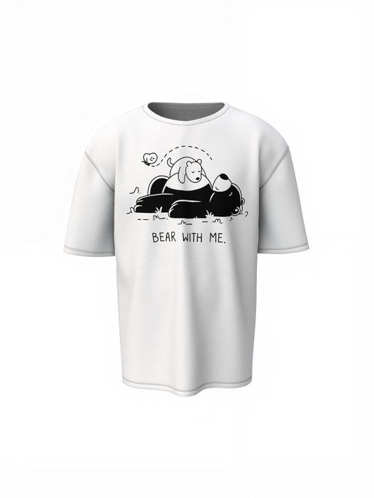 Bear With Me Oversized T-Shirt Comfortable Everyday Wear