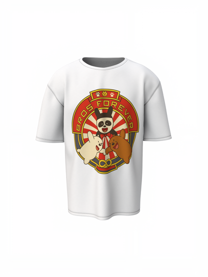 Bros Forever Oversized T-Shirts Friendship Streetwear