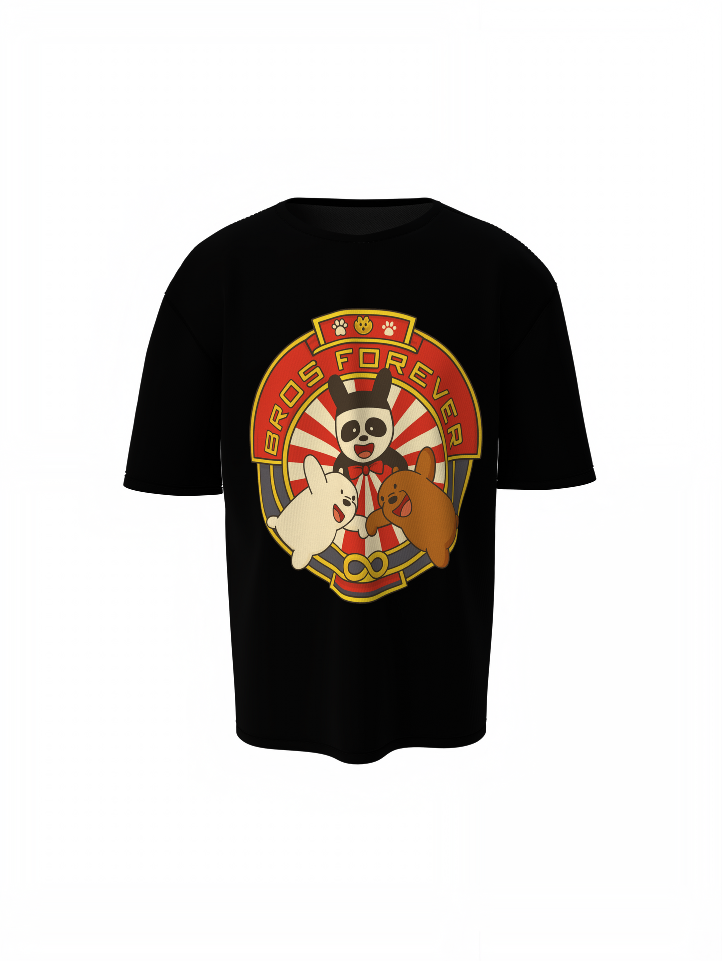 Bros Forever Oversized T-Shirts Friendship Streetwear