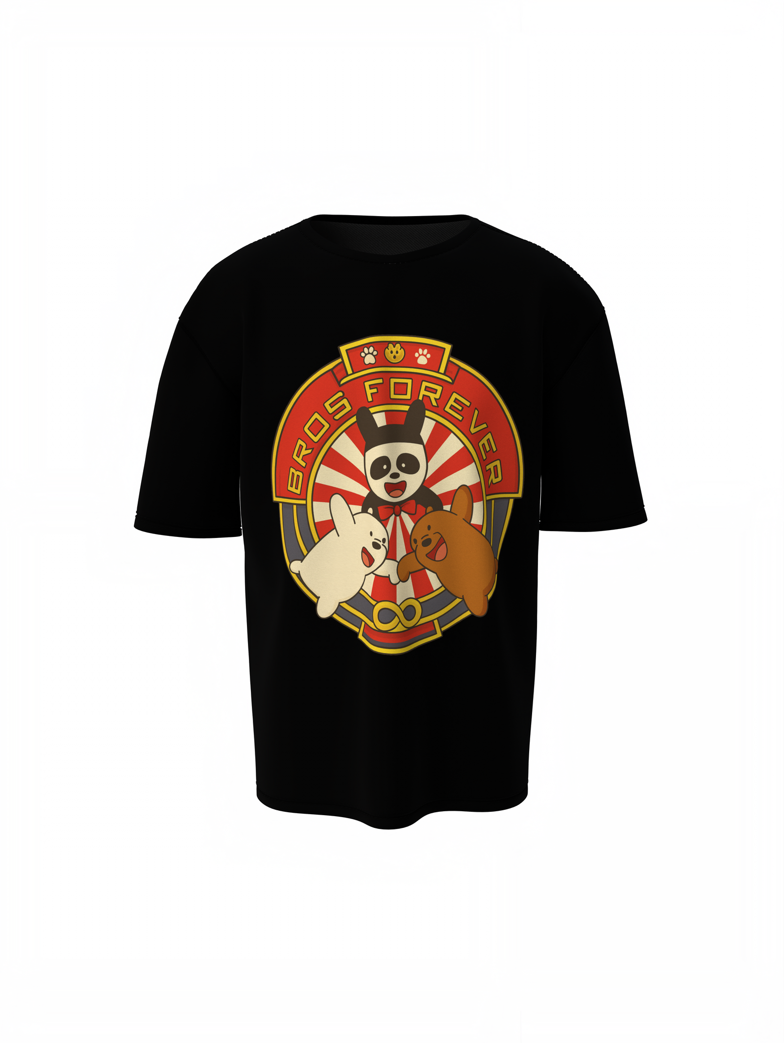 Bros Forever Oversized T-Shirts Friendship Streetwear