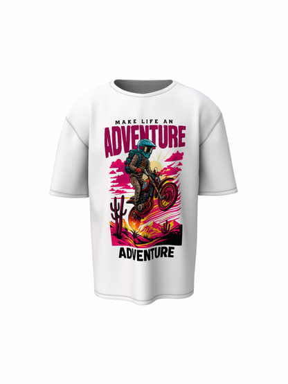 Adventure Oversized T-Shirts Bold Urban Streetwear Look