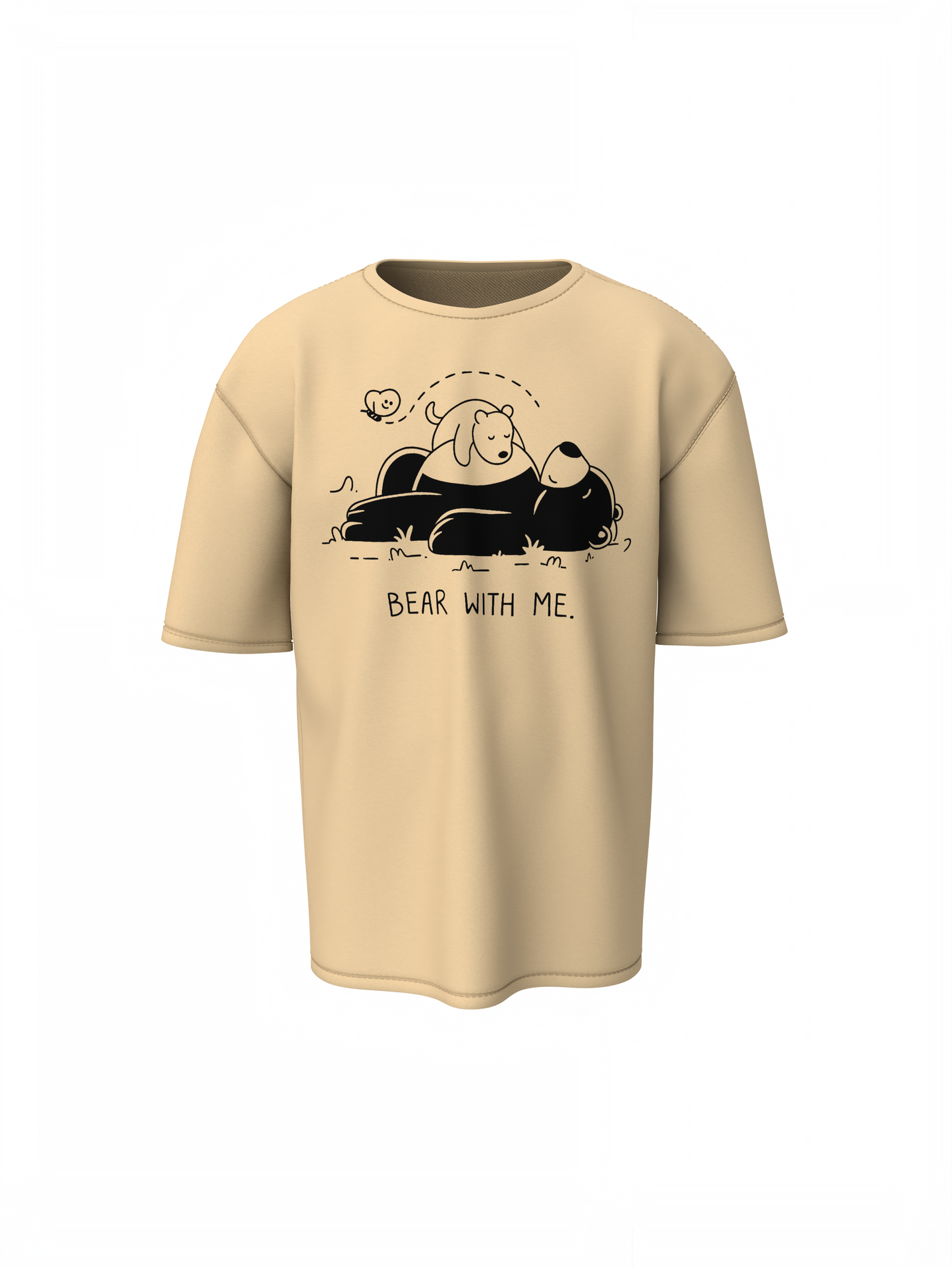 Bear With Me Oversized T-Shirt Comfortable Everyday Wear