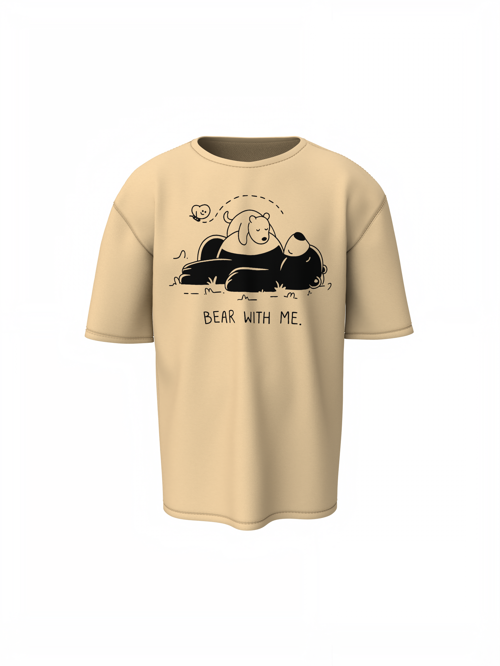 Bear With Me Oversized T-Shirt Comfortable Everyday Wear