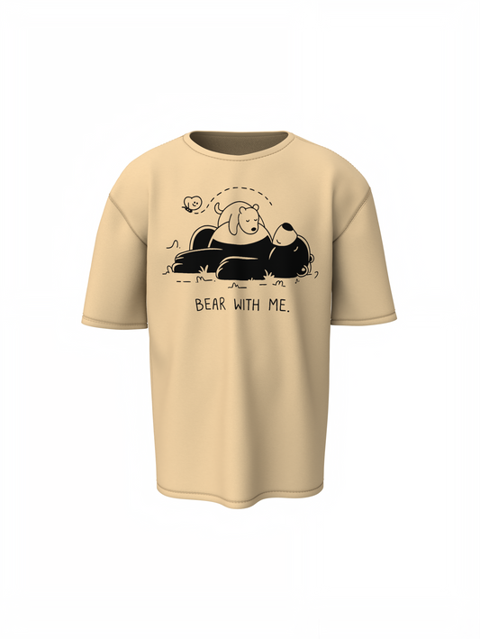 Bear With Me Oversized T-Shirt Comfortable Everyday Wear