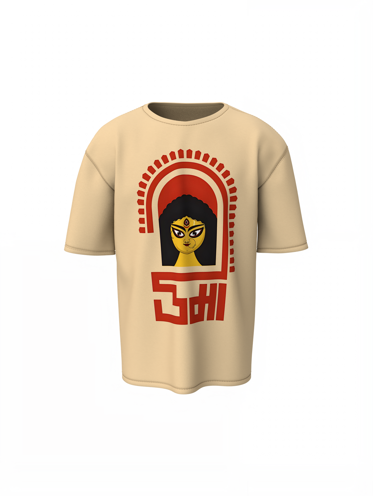 Durga Maa Oversized T-Shirts