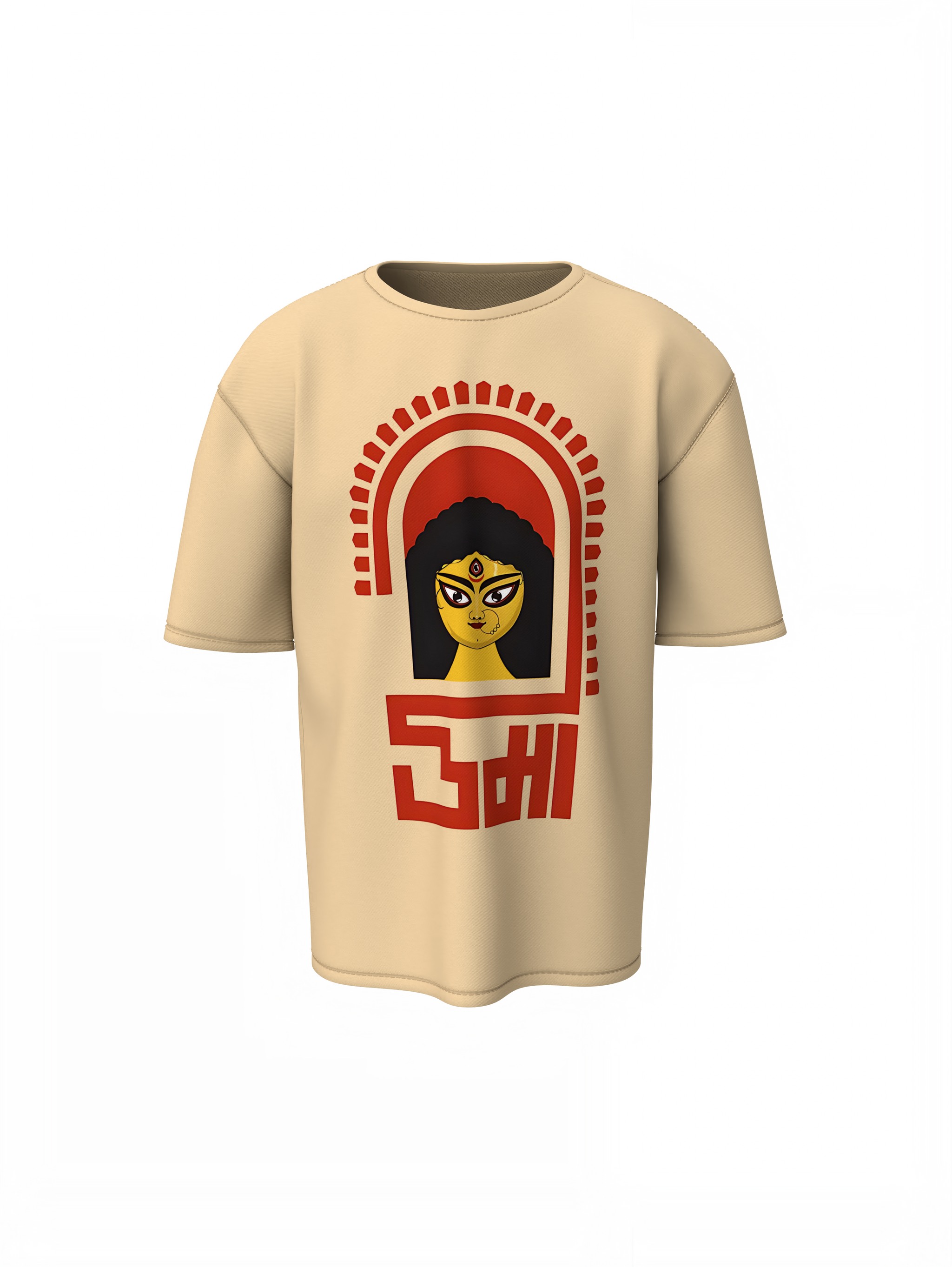 Durga Maa Oversized T-Shirts