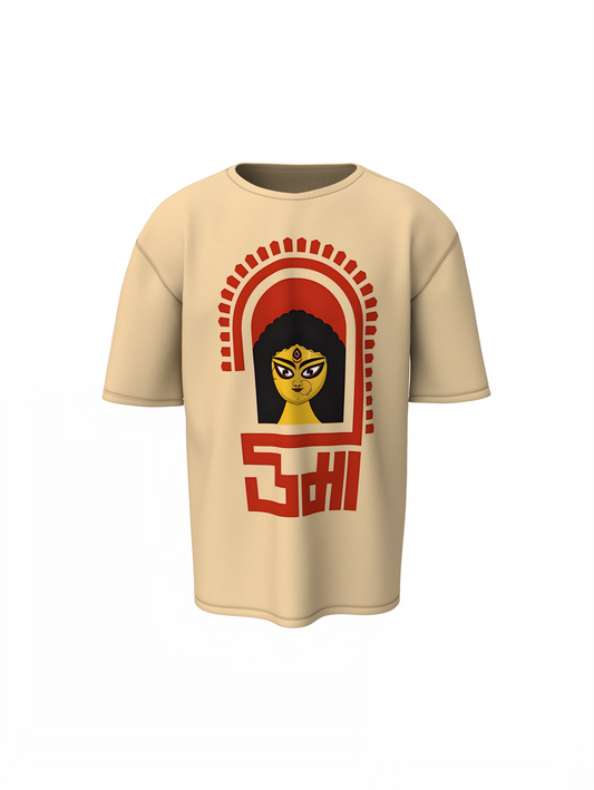 Durga Maa Oversized T-Shirts