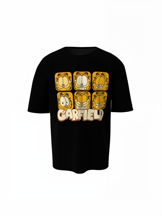 Garfield Faces Oversized T-Shirts