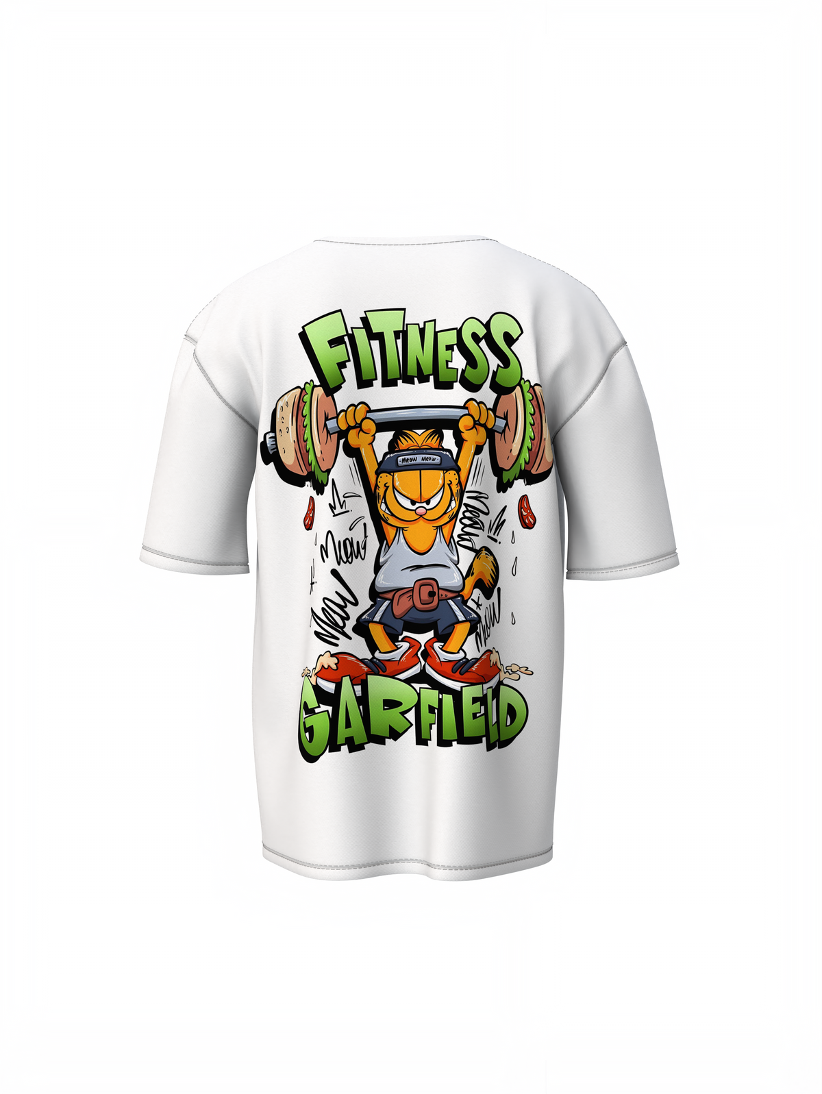 Fitness Garfield Oversized T-Shirts