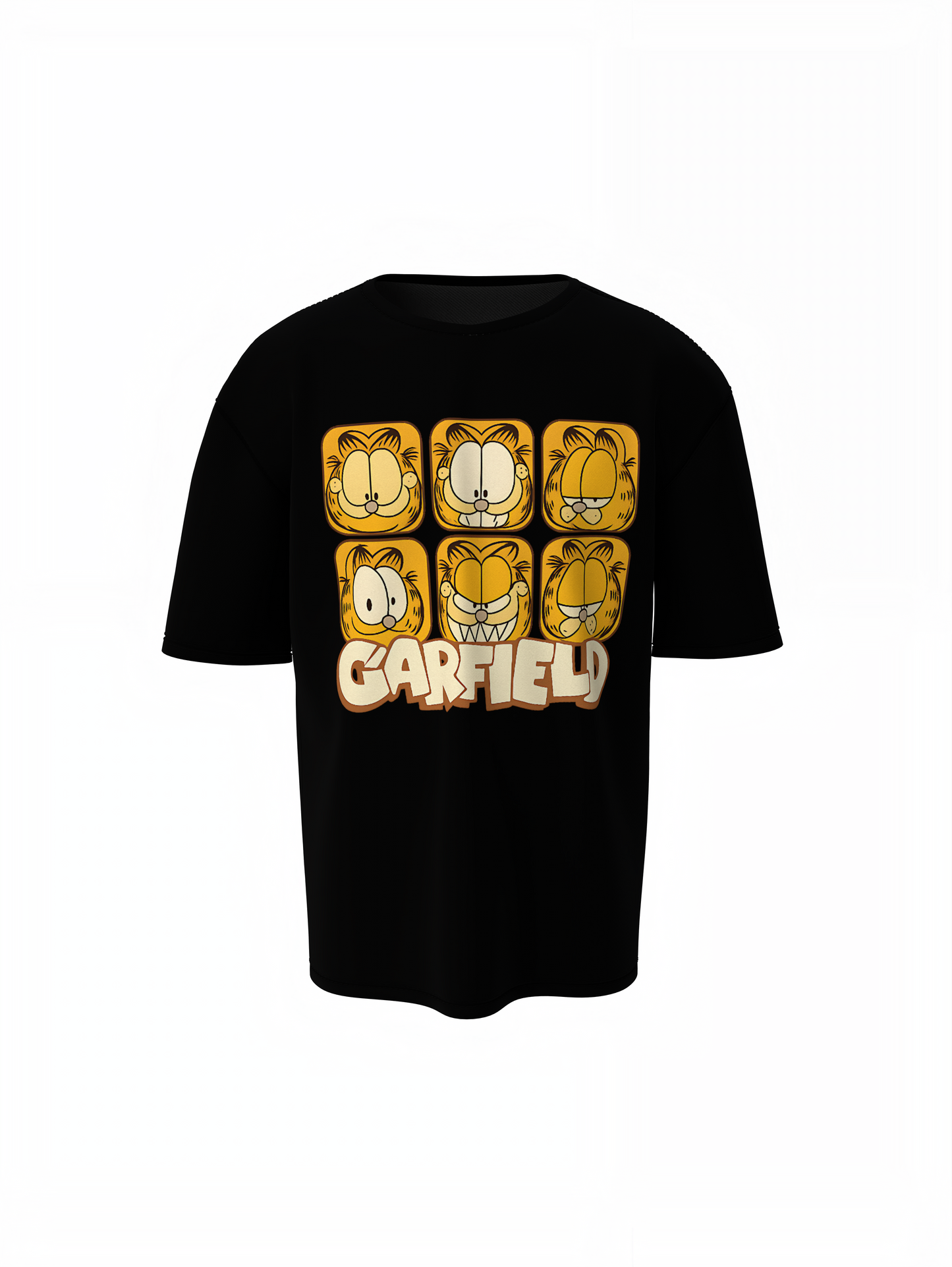 Garfield Faces Oversized T-Shirts
