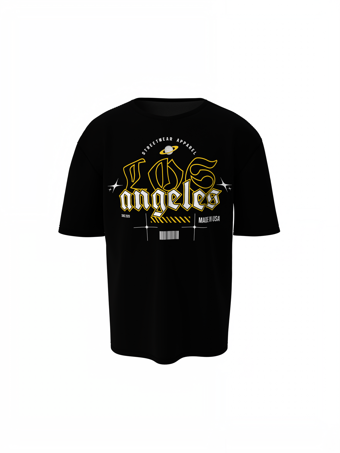 Los Angeles Oversized T-Shirts Urban Streetwear Classic Wear