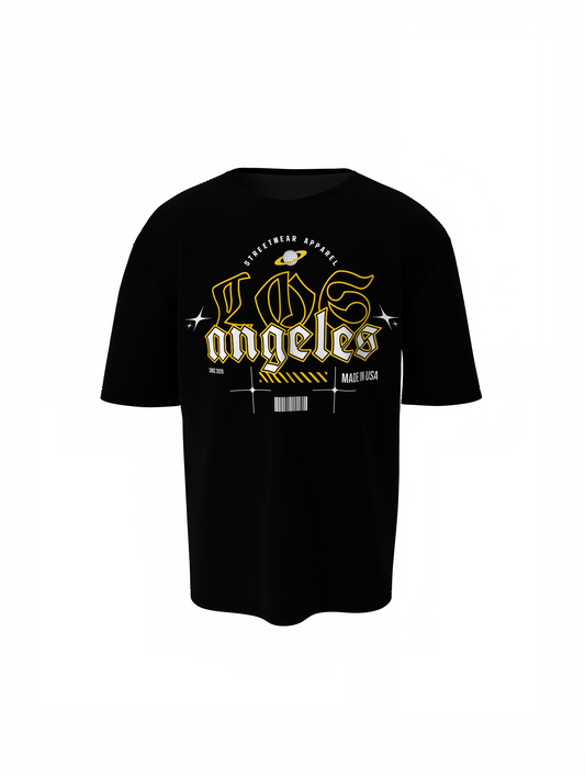 Los Angeles Oversized T-Shirts Urban Streetwear Classic Wear