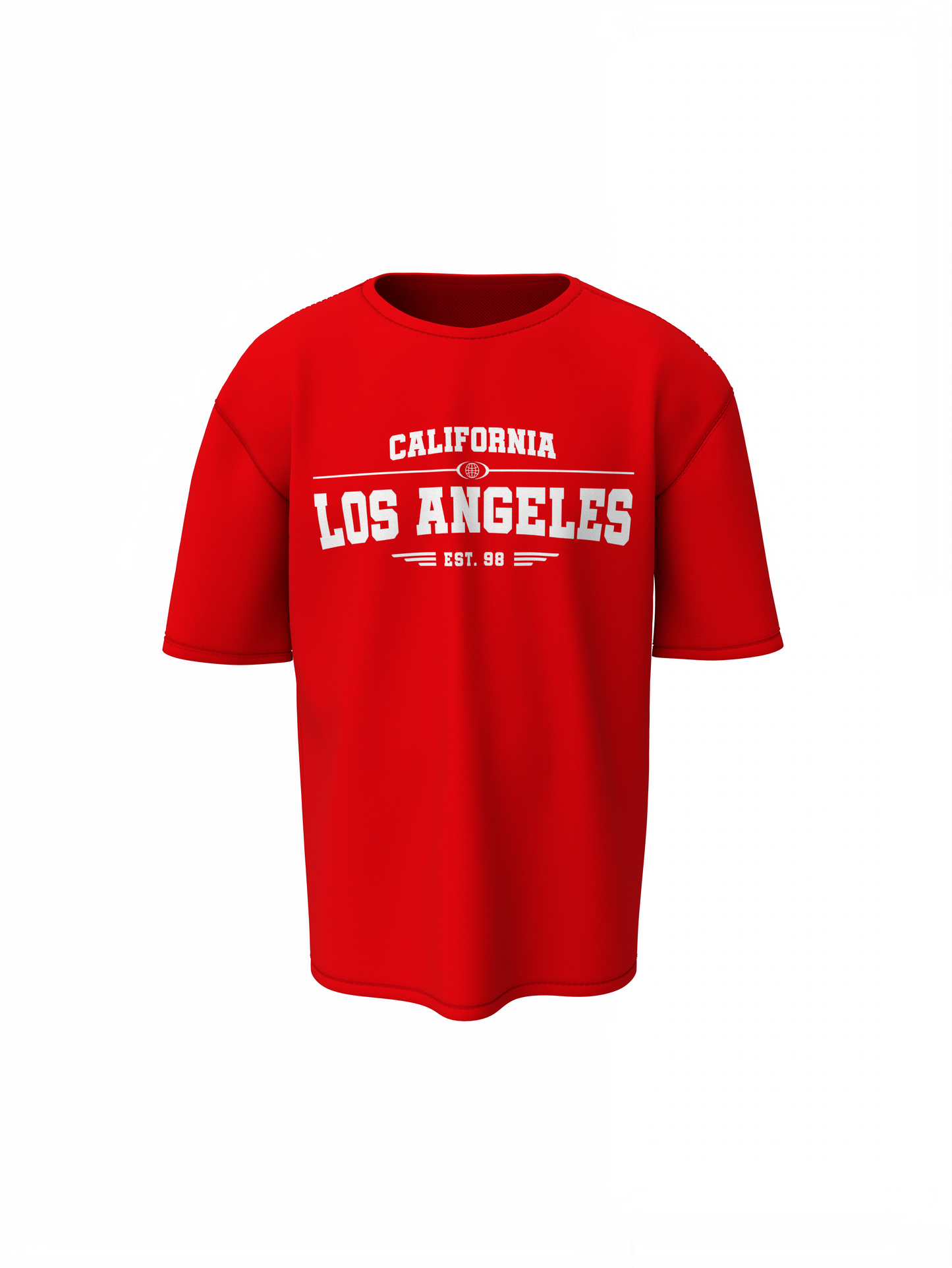 California 98 Oversized T-Shirt Bold Graphic Streetwear