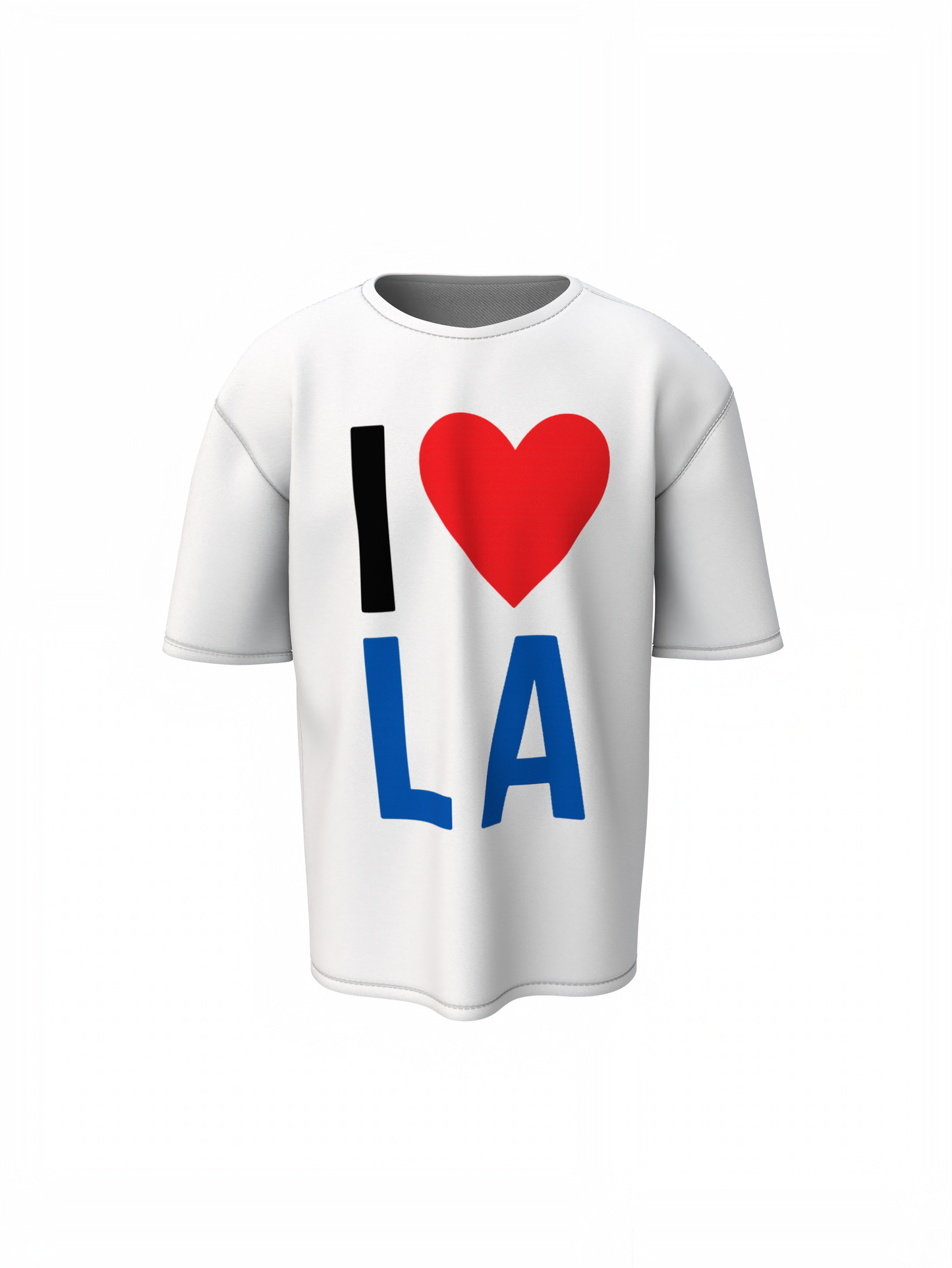 La Love Oversized T-Shirts Stylish Casual Graphic Wear Unisex