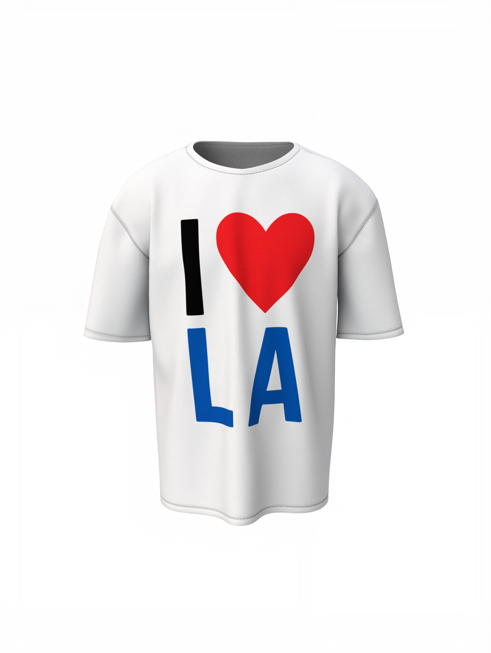 La Love Oversized T-Shirts Stylish Casual Graphic Wear Unisex