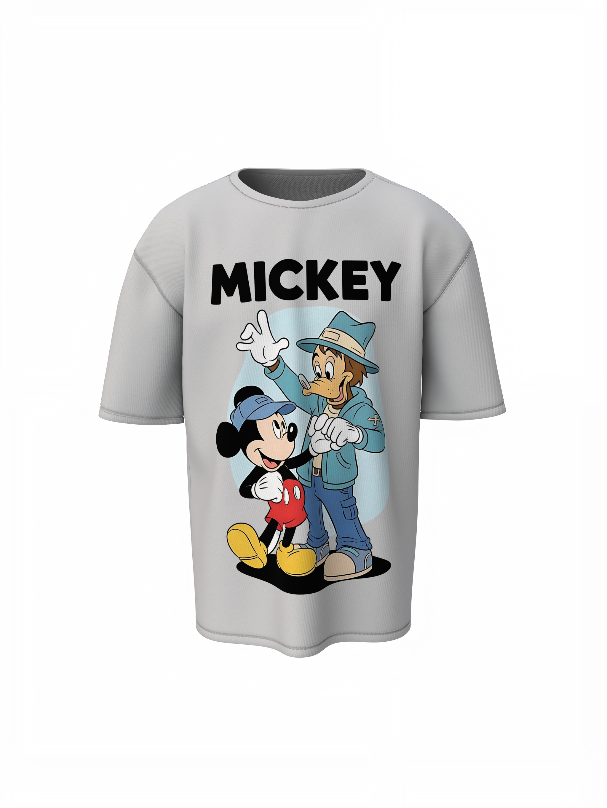 Mickey And Goofy Oversized T-Shirts