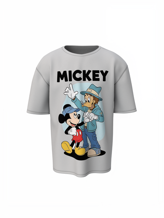 Mickey And Goofy Oversized T-Shirts