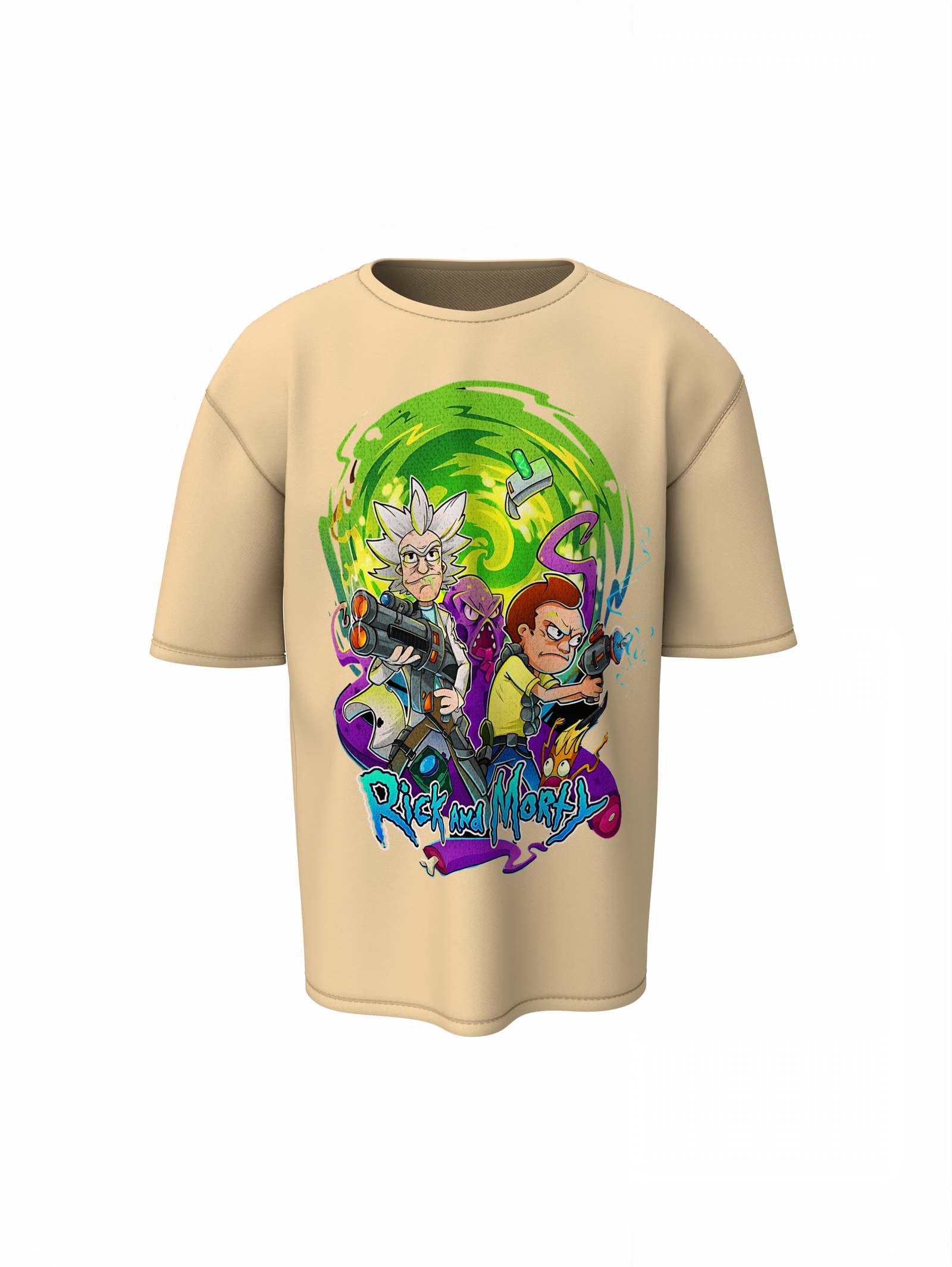 Rick and Morty Fighter Oversized T-Shirts – Bold Sci-Fi Style