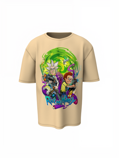 Rick and Morty Fighter Oversized T-Shirts – Bold Sci-Fi Style