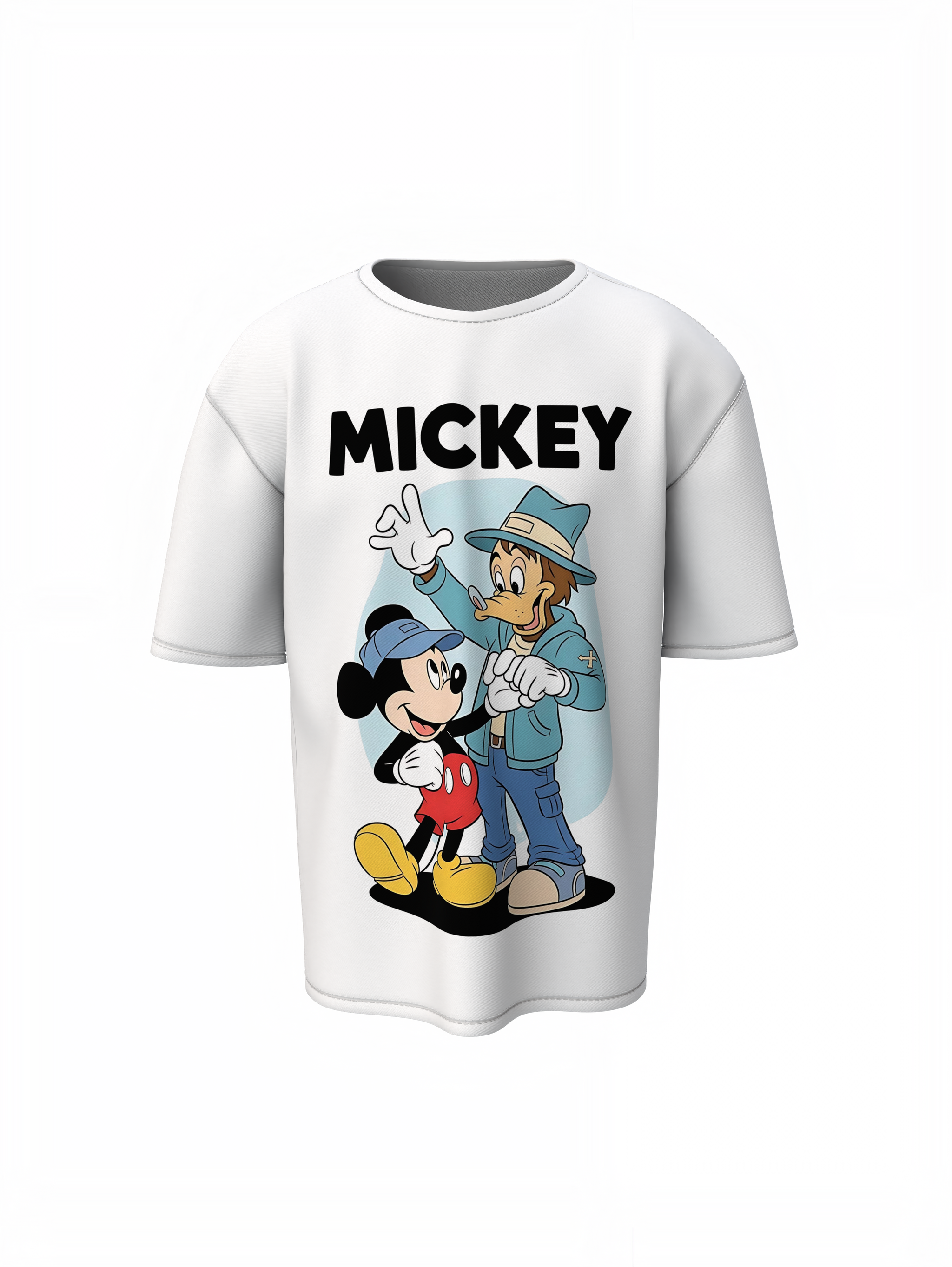 Mickey And Goofy Oversized T-Shirts