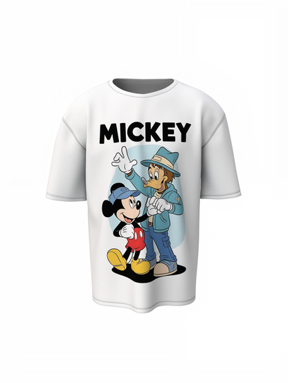 Mickey And Goofy Oversized T-Shirts