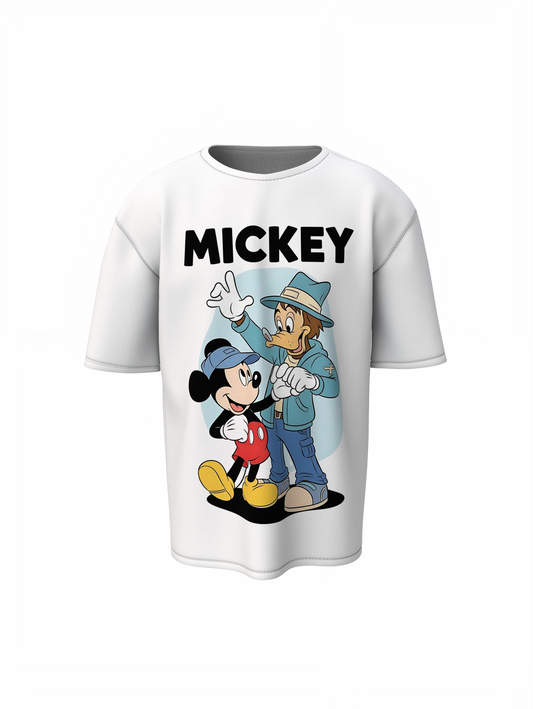 Mickey And Goofy Oversized T-Shirts