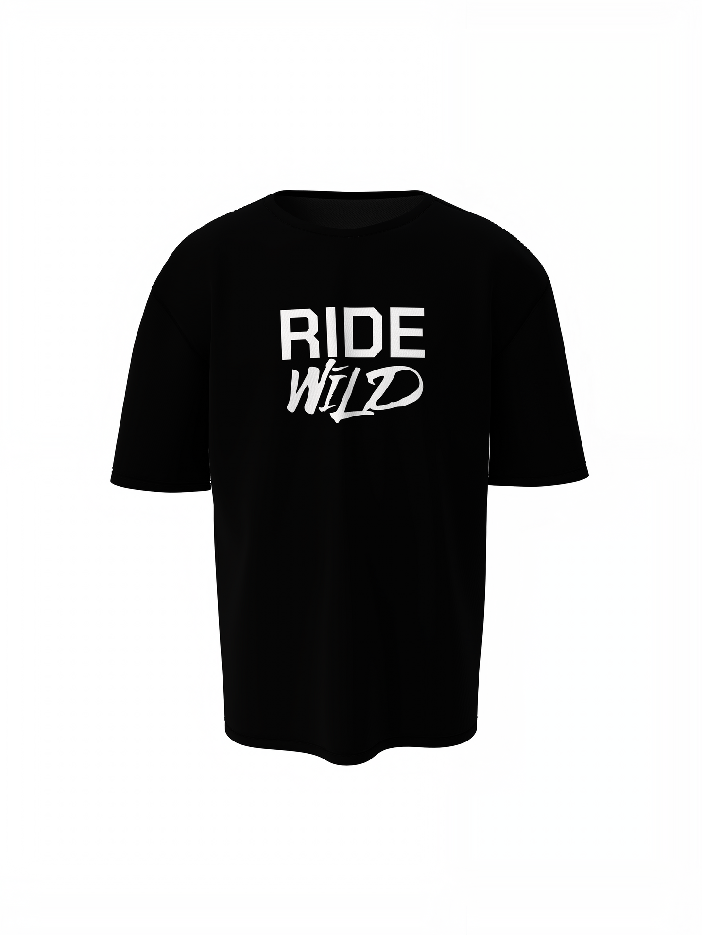 Wild Ride Oversized T-Shirt Black for Casual Urban Fashion