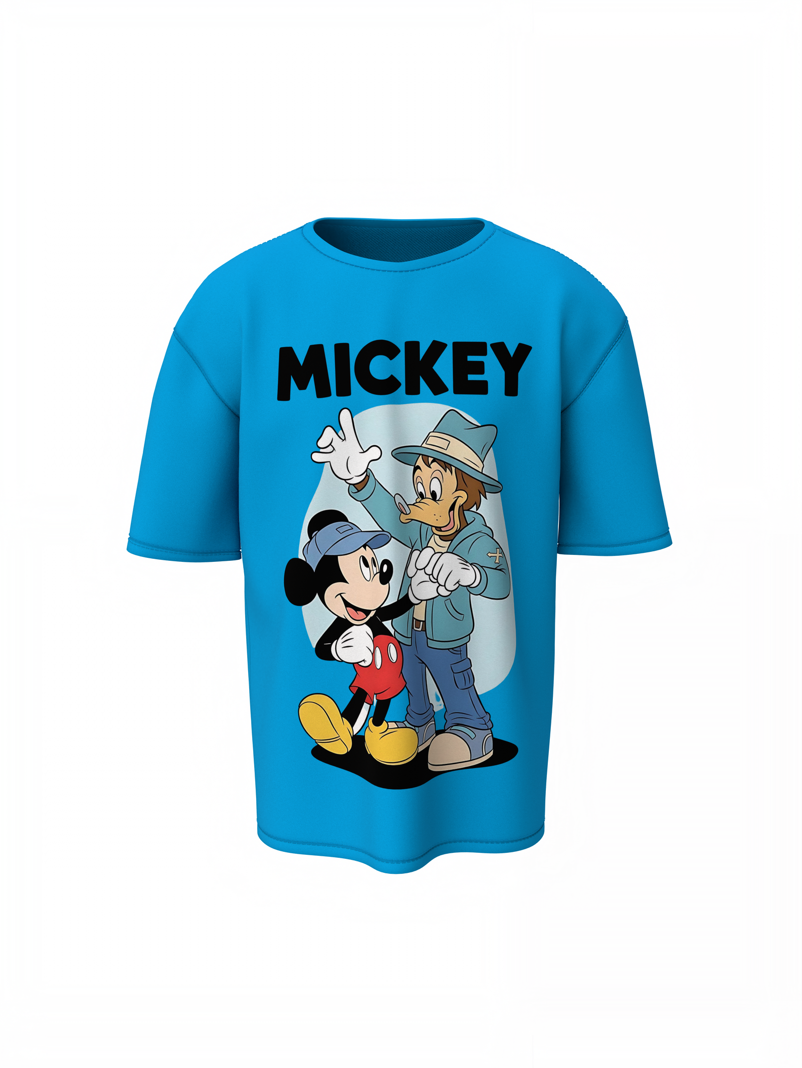 Mickey And Goofy Oversized T-Shirts