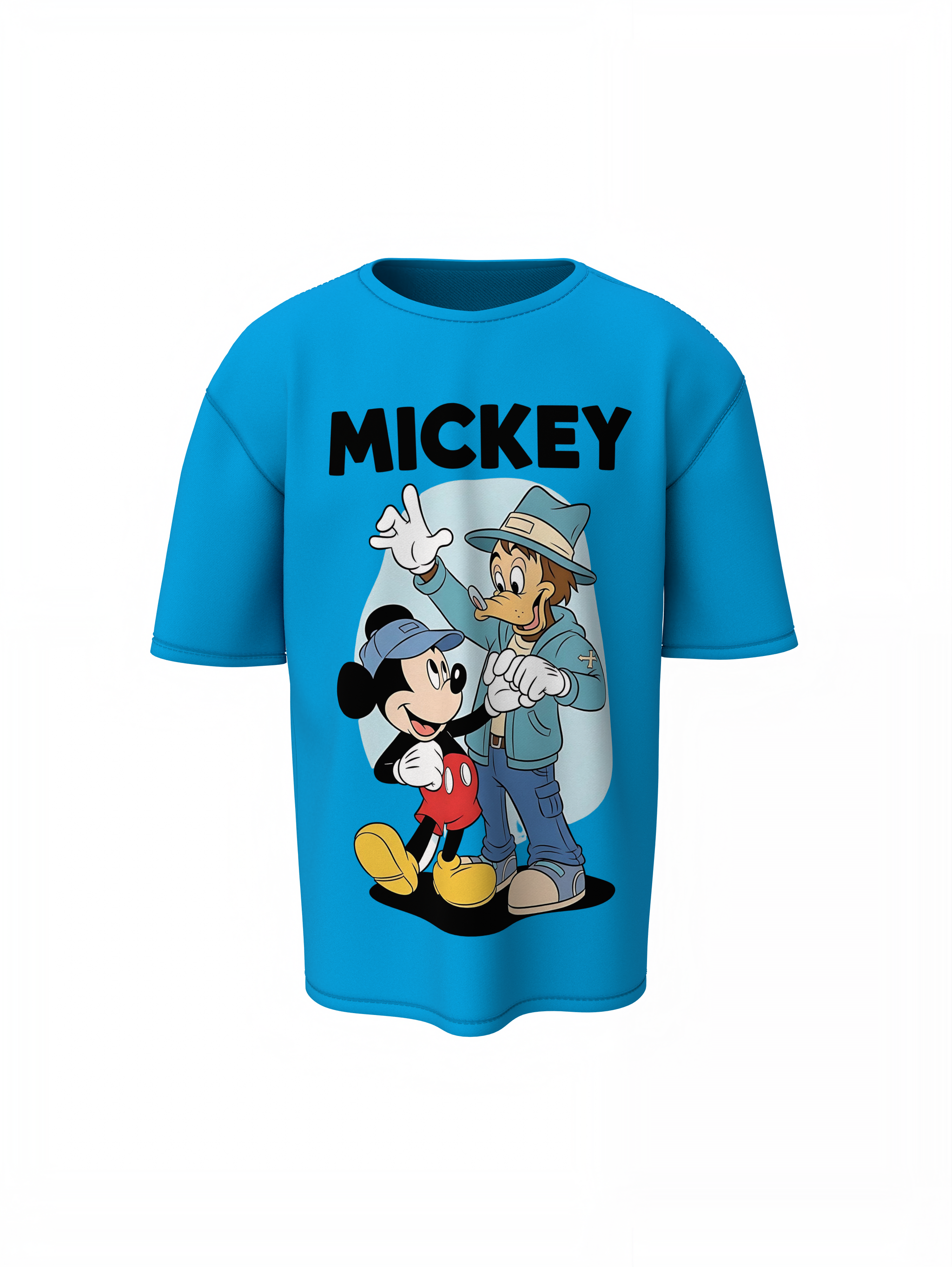 Mickey And Goofy Oversized T-Shirts