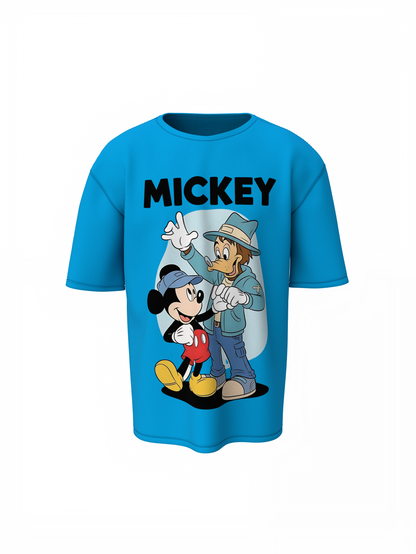 Mickey And Goofy Oversized T-Shirts