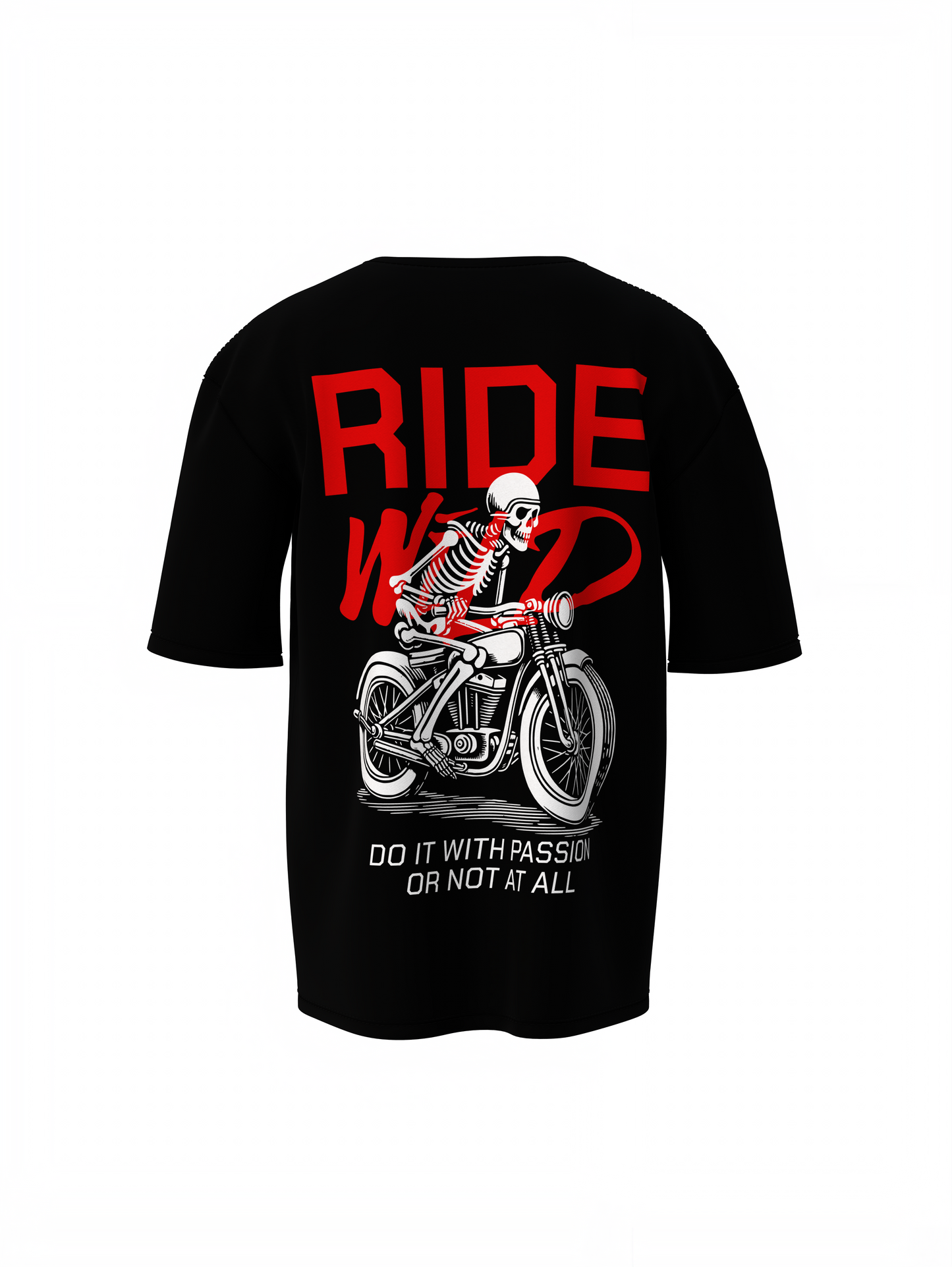 Wild Ride Oversized T-Shirt Black for Casual Urban Fashion