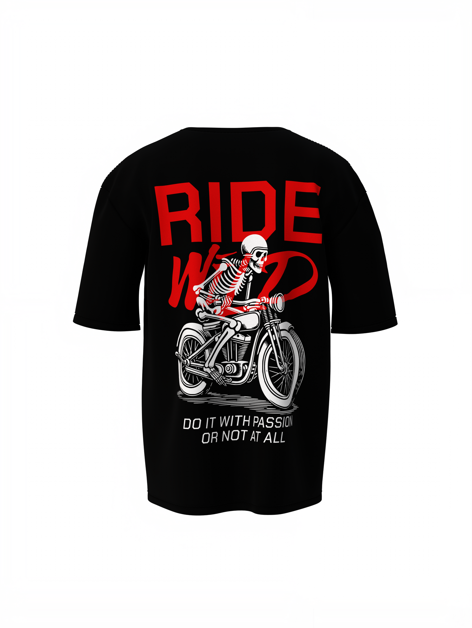Wild Ride Oversized T-Shirt Black for Casual Urban Fashion